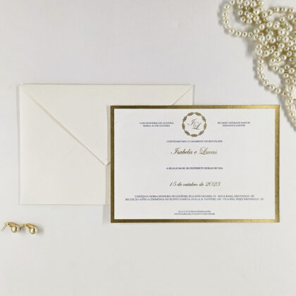Convite Clássico Ouro