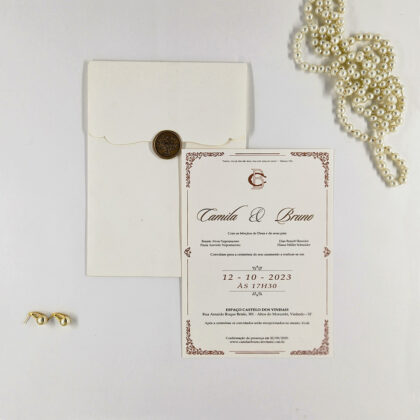 Convite Clássico Delicado