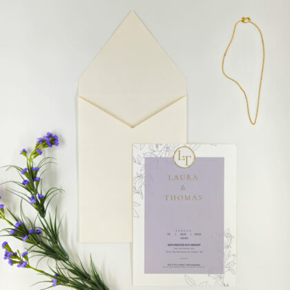 Convite Flores de Outono